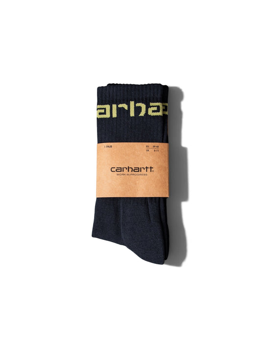 Carhartt WIP Crew Socks in Black/Yellow