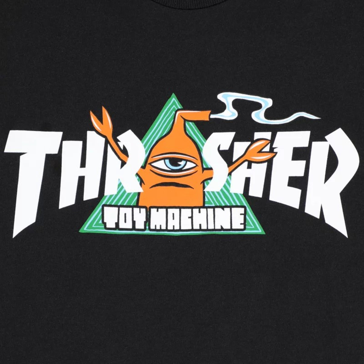 Thrasher x Toy Machine Tee in Black