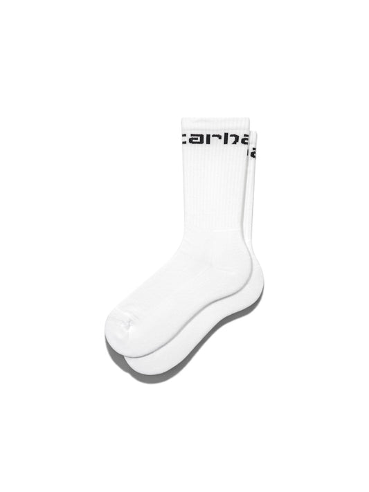Carhartt WIP Crew Socks in White/Black