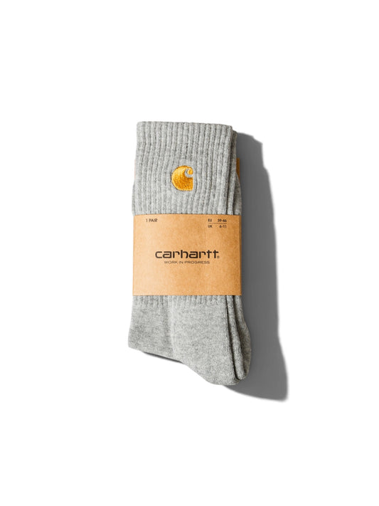 Carhartt WIP Chase Socks in Grey/Gold