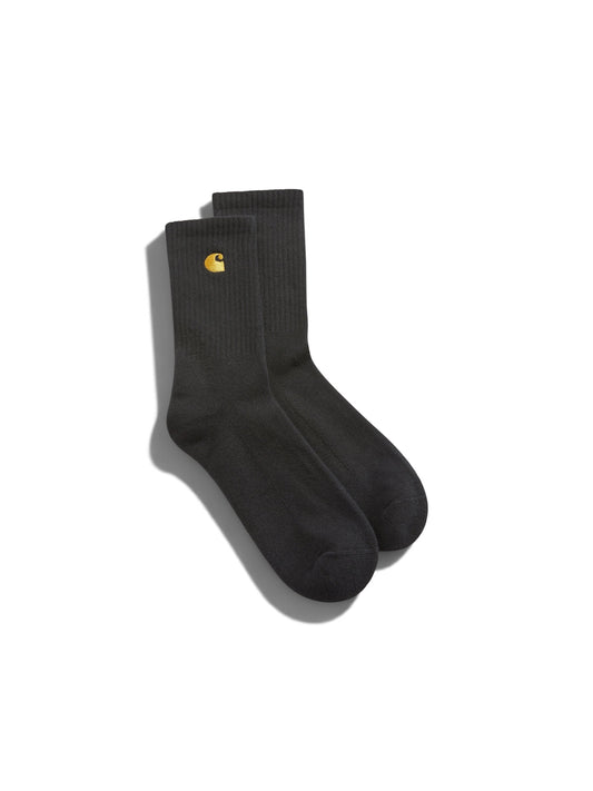 Carhartt WIP Chase Socks in Black/Gold