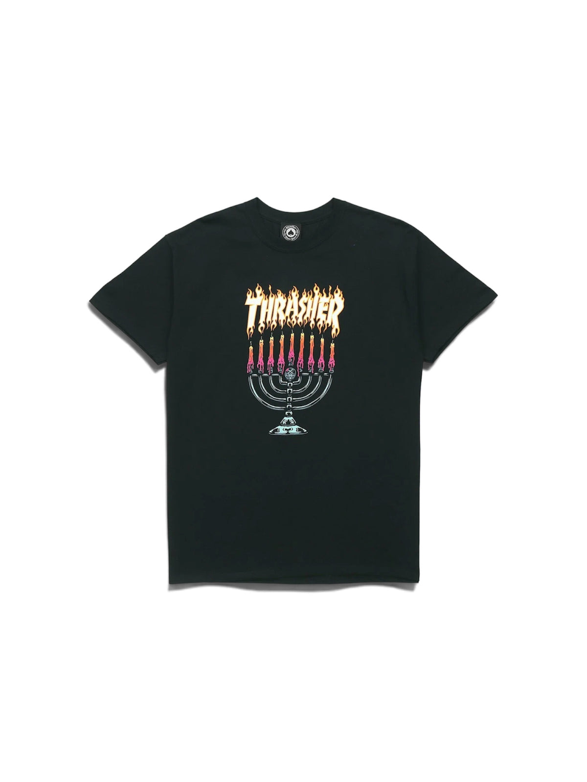Thrasher Menorah T-shirt in black