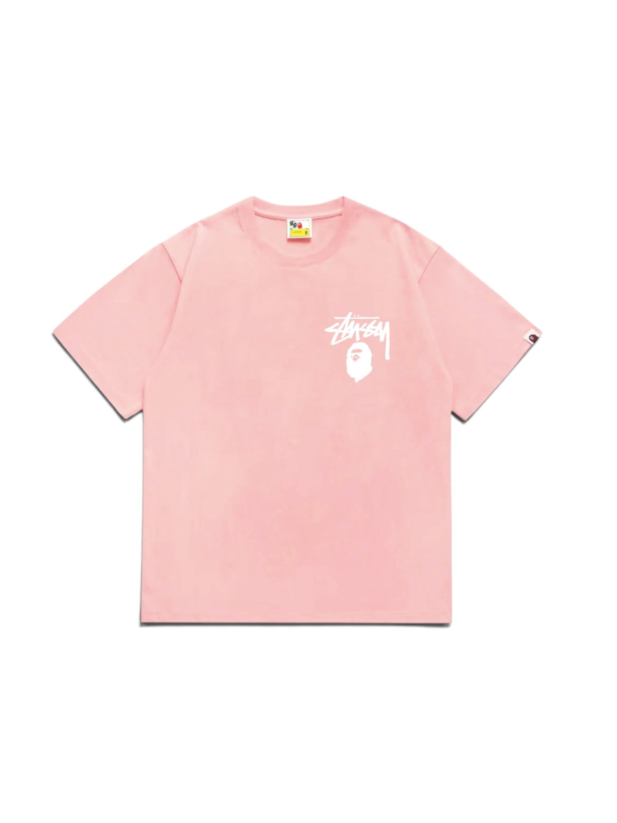 Stüssy x Bape Tee in Pink