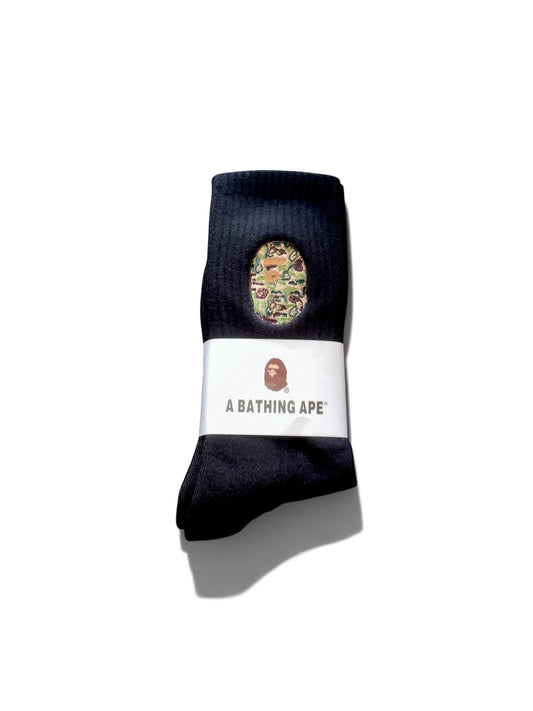 Bape Socks in Black/Camo